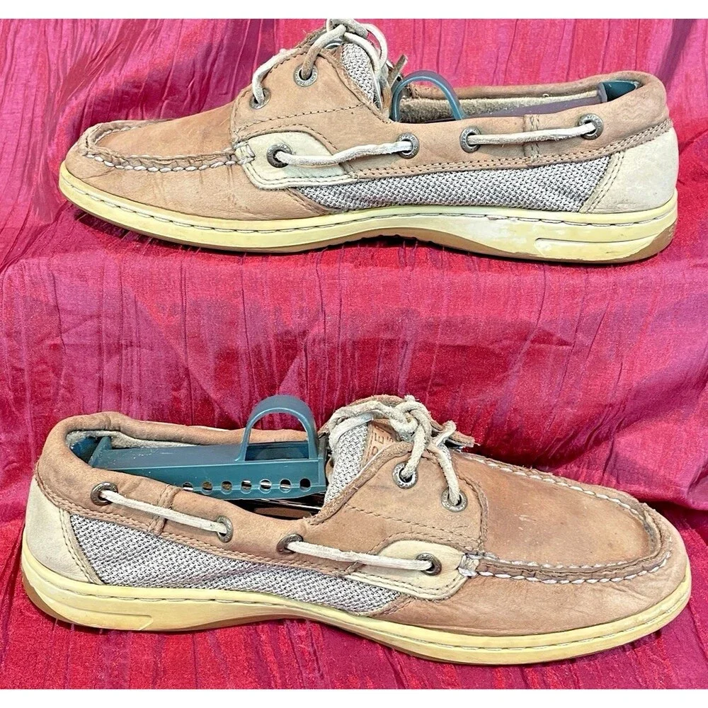 Mens Sperry Top Sider Tan Leather 